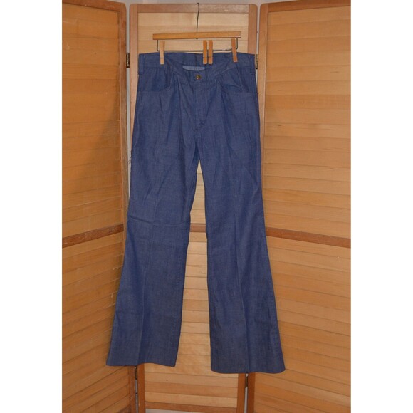 Vintage 1970s Flare Denim Jeans These scream Hippie Groovy Retro Mod